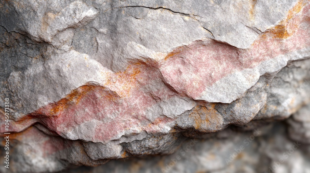Poster A rock with a red line on it