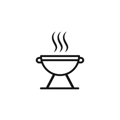 Brazier icon Isolated flat vector in outline