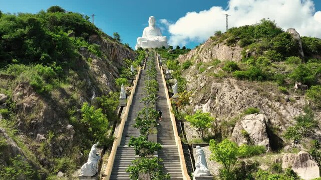 Ong Nui Temple and Buddha statue in Quy Nhon, Vietnam