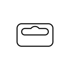 Obraz premium Euro hook icon Isolated flat vector in outline