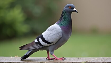 Fototapeta premium Peaceful Pigeon in the Park