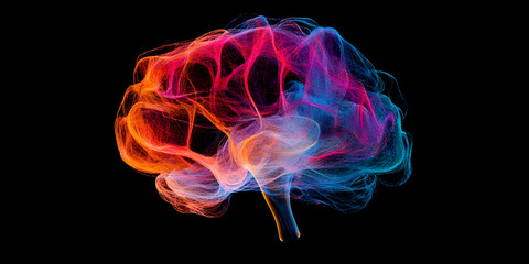 Vibrant Color Explosion in Abstract Cloud Form