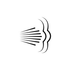 gust icon Isolated flat vector in outline