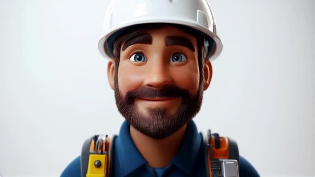 portrait of a worker Electrician Eric