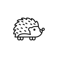 Hegdehog icon Isolated flat vector in outline
