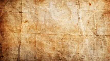 Old crumpled paper with vintage stains and texture. Top view. Antique and vintage background concept. Design for poster, invitation, wallpaper.