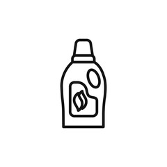 Softener clothes dirt icon Isolated flat vector in outline