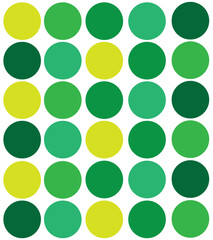 Harmonious Circle Pattern with Analogous Tones. Color palette vector illustration