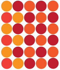 Harmonious Circle Pattern with Analogous Tones. Color palette vector illustration