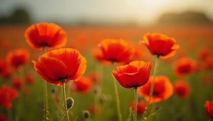 Fototapeta premium Blooming beauty in a field of dreams