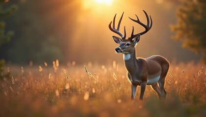 Naklejka premium Wild beauty in the golden hour