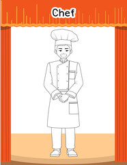 A chef cook or baker man cartoon character giving a thumbs up and perfect okay chefs hand sign.