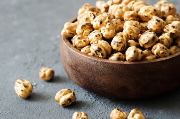 Roasted big yellow chickpeas, traditional turkish nut, double leblebi