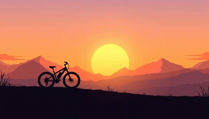 Obraz premium Exploring the horizon at sunset