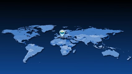 San-marino location tracking on earth map