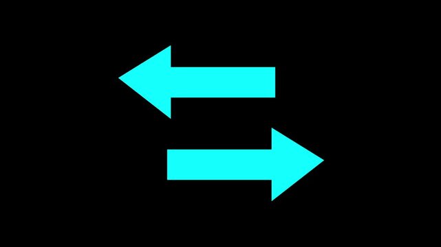 left and right arrow direction sign animation.