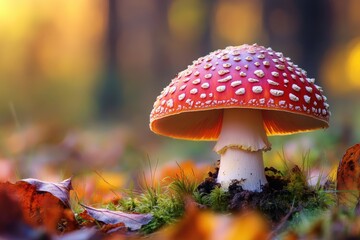 Milk Cap Mushroom: A Fungal Forest Delicacy in Autumn Woodland
