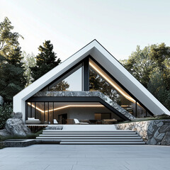 Beautiful Modern Luxury Mansion, Contemporary Architectural Design with Expansive Outdoor Space and High-End Features