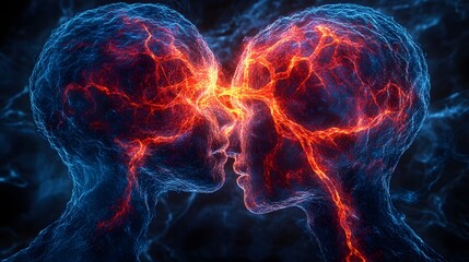 Dynamic Connection Between Two Electric Minds