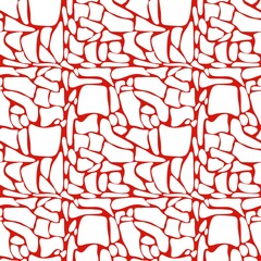 Small Seamless Pattern Design White Giraffe Red