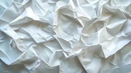 Obraz premium Abstract background of crumpled white paper.