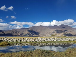 Scenery of Ladakh region in North India