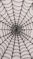 Obraz premium Seamless spider web. Connected black lines on white background