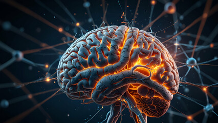 3d rendered illustration of human brain