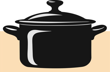 cooking pot vector illustration