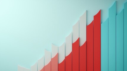 Modern Business Graphs and Charts in Flat Design