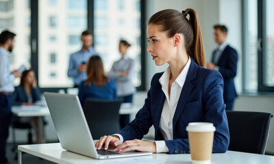 Giovane Donna A Lavoro