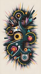 Abstract freeform shape geometric background , Vector and illustration, Template Design for shape banner or poster.