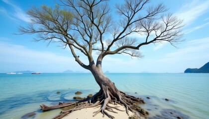  Island of solitude in the oceans embrace