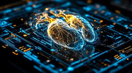 Futuristic Brain Technology and Digital Interface Design