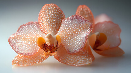 Vandas Orchids flowers  Isolated on white background.