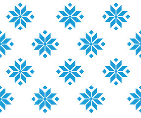 Fire symbol of Belarusian ornament pattern cornflower blue color