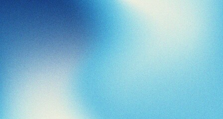 Smooth white blue color gradient background, grainy texture, noise texture blur abstract background