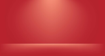 Abstract pink coral gradient background with empty space studio room for display product ad website © saba