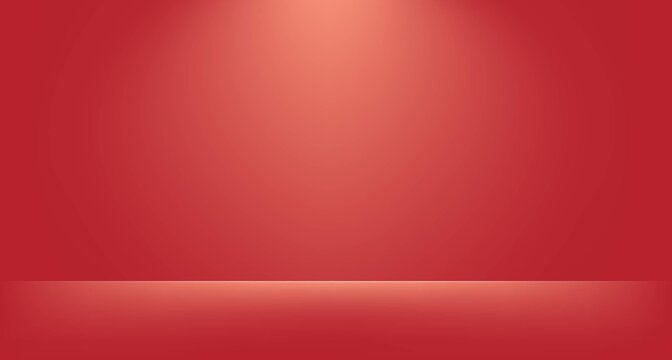 Abstract pink coral gradient background with empty space studio room for display product ad website