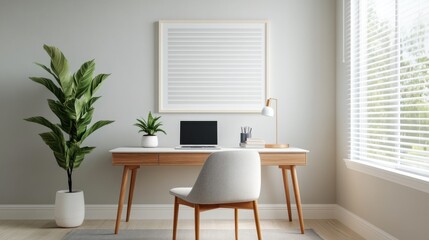 Simple and Elegant Home Office Setup