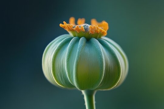 Opium Poppy. Beautiful Macro Shot of Poppy Flower in Nature Garden