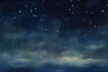 Obraz premium Illustration of night sky and star backgrounds astronomy outdoors.