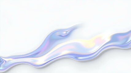 Naklejka premium Holographic liquid