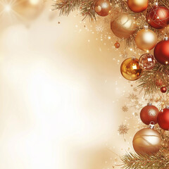 christmas background with balls