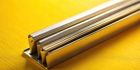 Extreme close-up of metal file