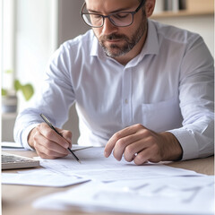 businessman working in office