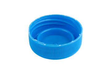 plastic bottle cap, plastic recycling or reuse isolated from background	