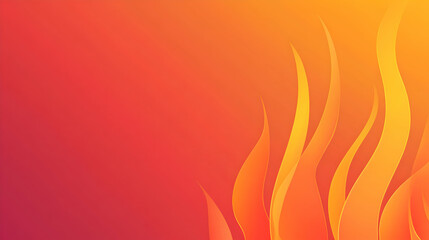 A fire background with soft gradients transitioning from bright orange to deep red, giving the feel of glowing embers and roaring flames