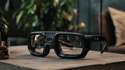 Black smart glasses 15