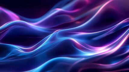 abstract wavy glowing blue background